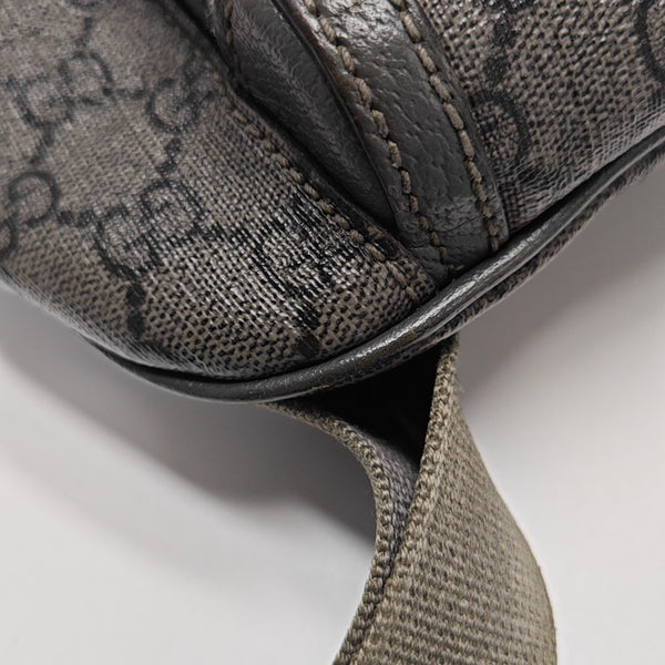 Ophidia Small Monogram Coated Canvas Gray