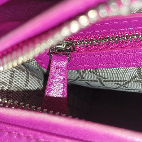 Lady Dior Medium Cannage Lambskin Red