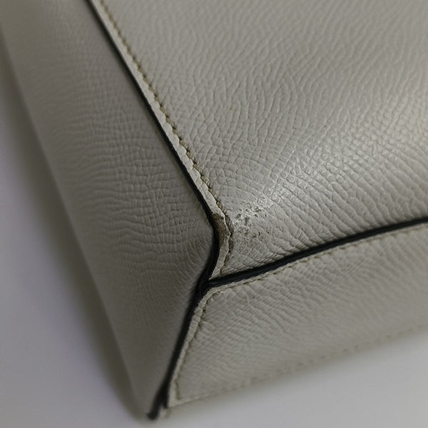 Calfskin Shoulder Bag White