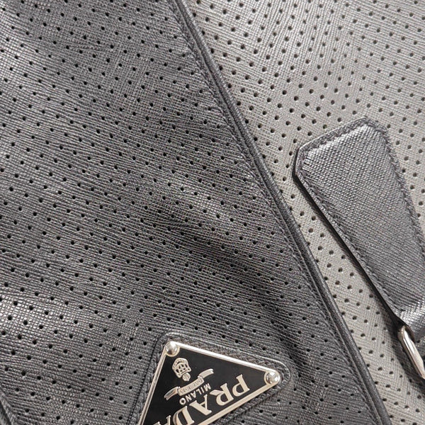 Calfskin Shoulder Bag Gray