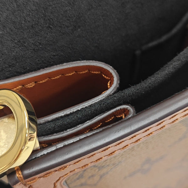 DAUPHINE Mini Monogram Coated Canvas Brown