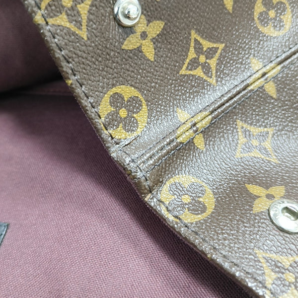 PALK Monogram Coated Canvas Brown