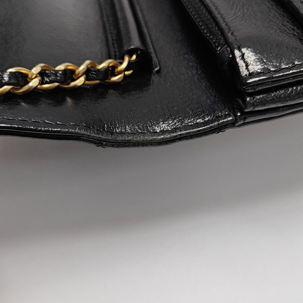 Quilted Calfskin Shoulder Bag Black