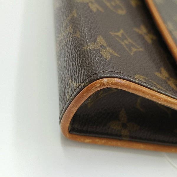 FLORENTINE Monogram Coated Canvas Brown