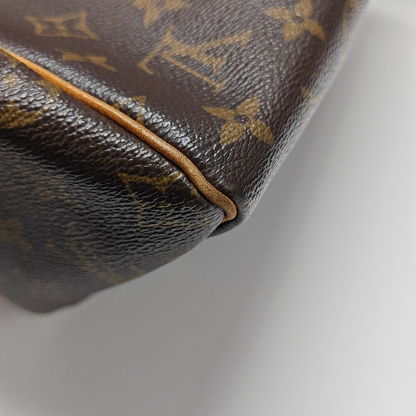SPEEDY 30 Monogram Coated Canvas Brown