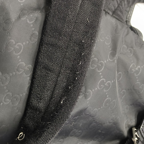Monogram Nylon Backpack Black