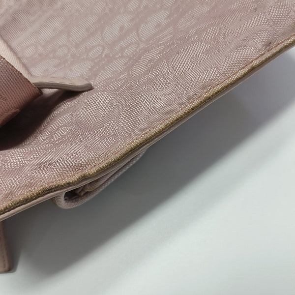 Oblique Canvas Belt Bag Pink