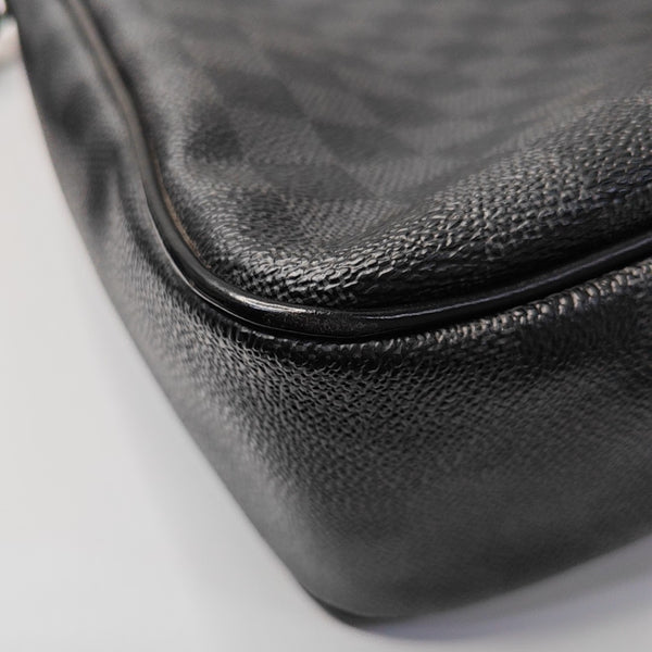 DANIEL GM Damier Graphite Coated Canvas Gray