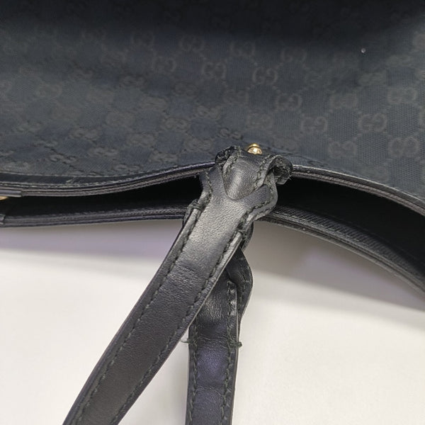 Monogram Canvas Top Handle Bag Black