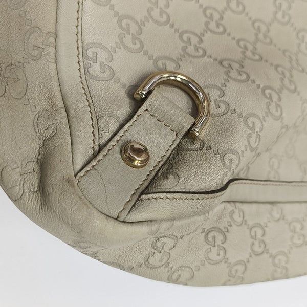 Monogram Calfskin Tote Bag Beige