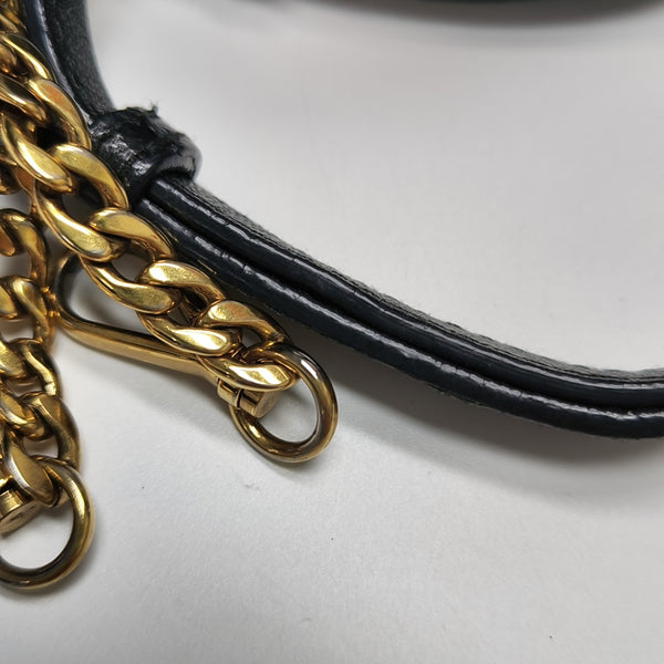 Matelassé Quilted Lambskin Black