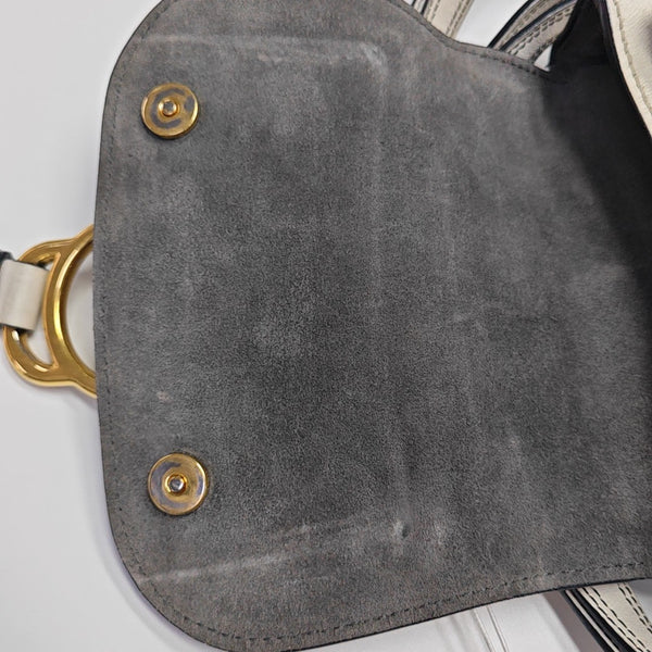 Calfskin Shoulder Bag White