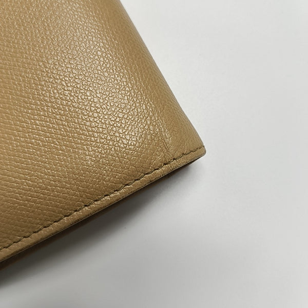 Grained Calfskin Wallet Yellow