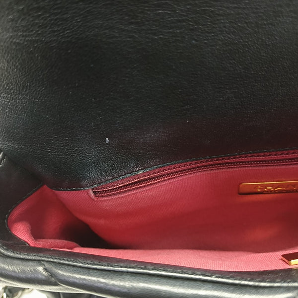 CHANEL 19 Small Quilted Lambskin Black
