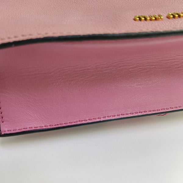 Miu Lady Calfskin Pink