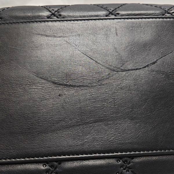 Quilted Calfskin Tote Bag Black