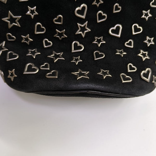 Suede Bucket Bag Black