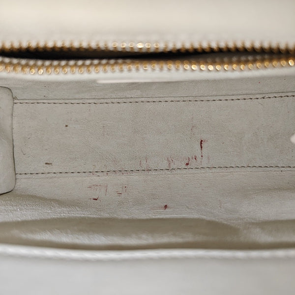 Lady Dior Mini Cannage Lambskin White