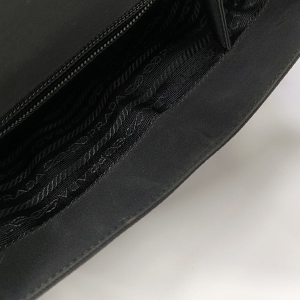 Nylon Shoulder Bag Black