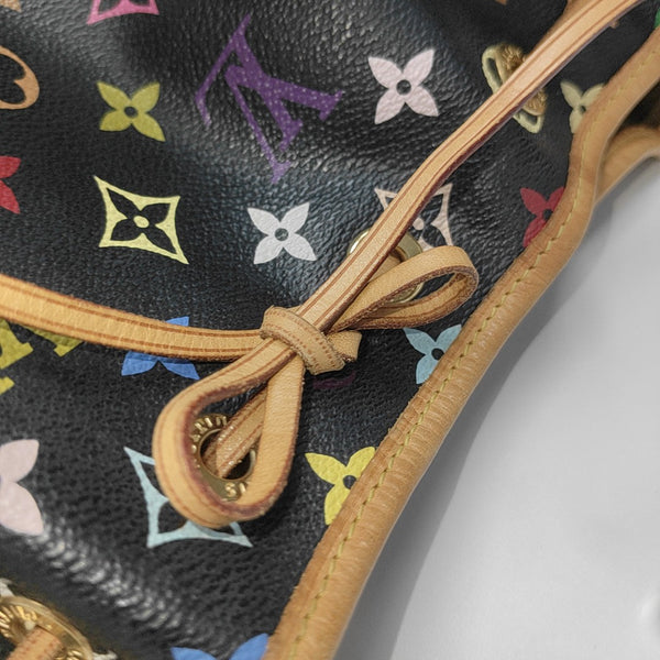 LV × TM NÉONOÉ MM Monogram Coated Canvas Black