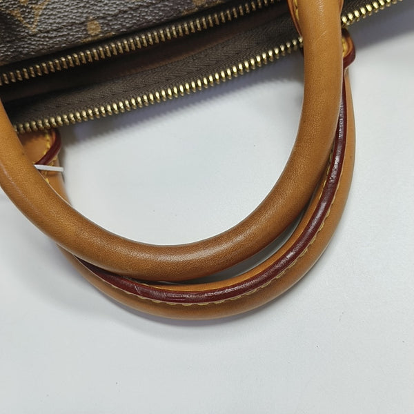 SPEEDY 30 Monogram Coated Canvas Brown