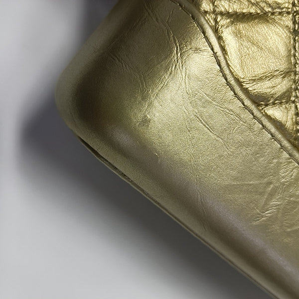 GABRIELLE Small Quilted Calfskin Gold