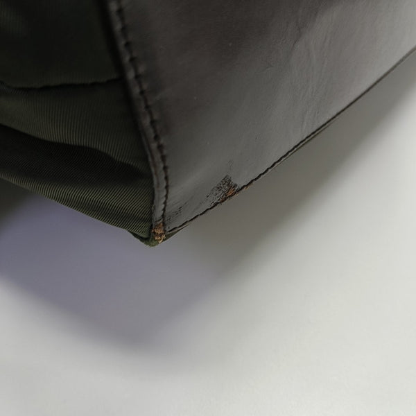 Nylon Top Handle Bag Green