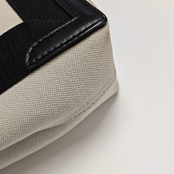 Navy Mini Canvas White