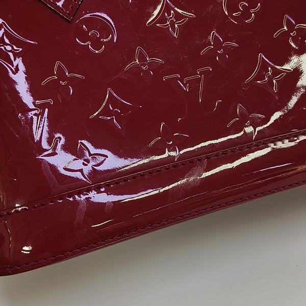 ALMA BB Monogram Patent Leather Red