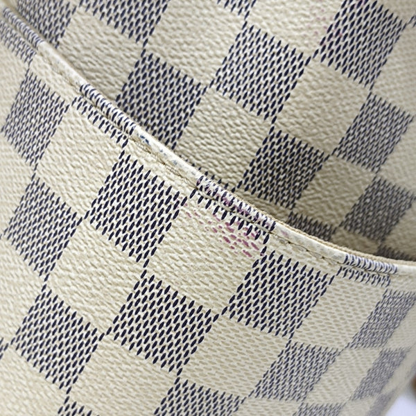 TOTALLY MM Damier Azur Coated Canvas White
