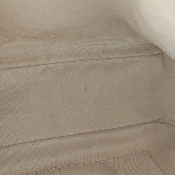 STRESA Damier Azur Coated Canvas White
