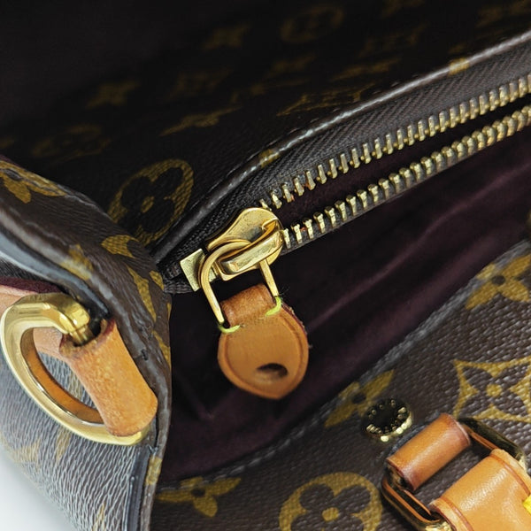 MONTAIGNE Monogram Coated Canvas Brown