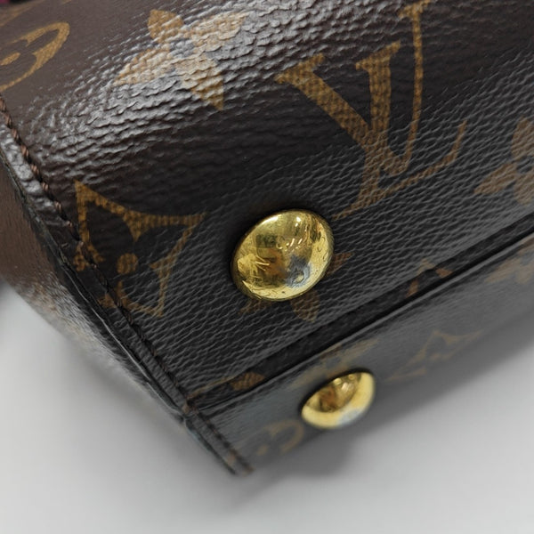 CLUNY PM Monogram Coated Canvas Brown