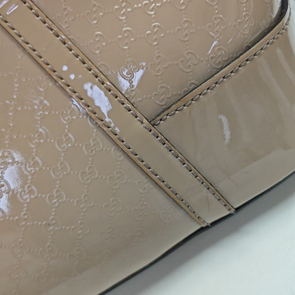 Monogram Patent Leather Shoulder Bag Pink