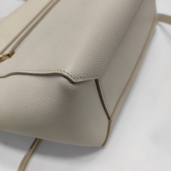 BELT Micro Calfskin White