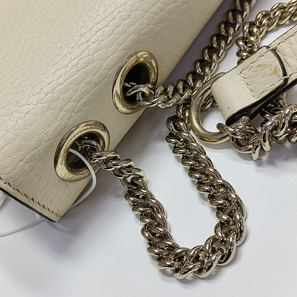 Interlocking G Large Calfskin Beige