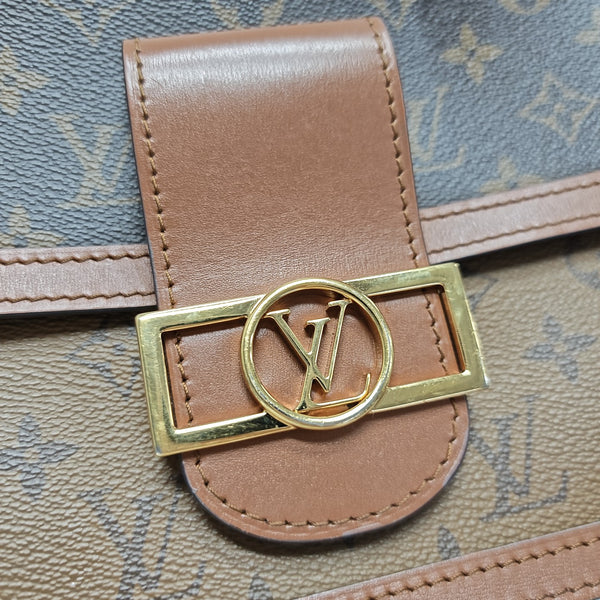 DAUPHINE MM Monogram Coated Canvas Brown