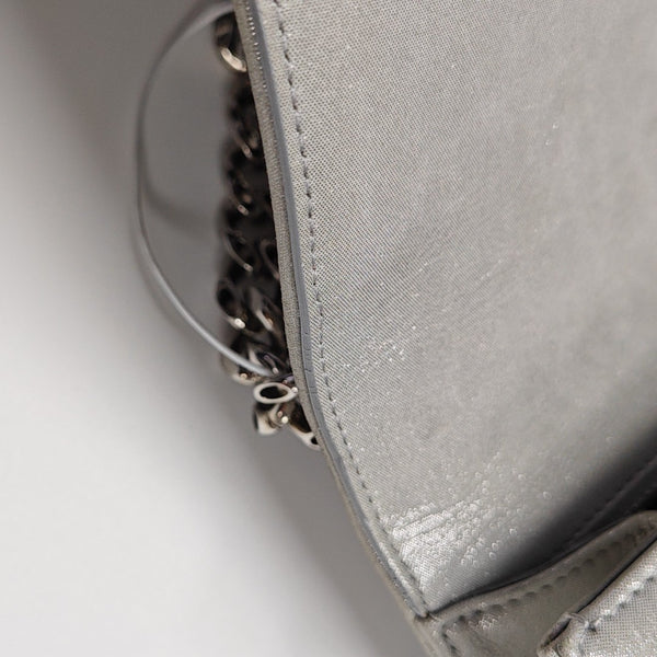 Diorama Small Cannage Calfskin Silver