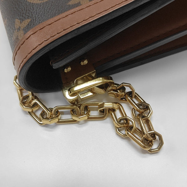 DAUPHINE MM Monogram Coated Canvas Brown