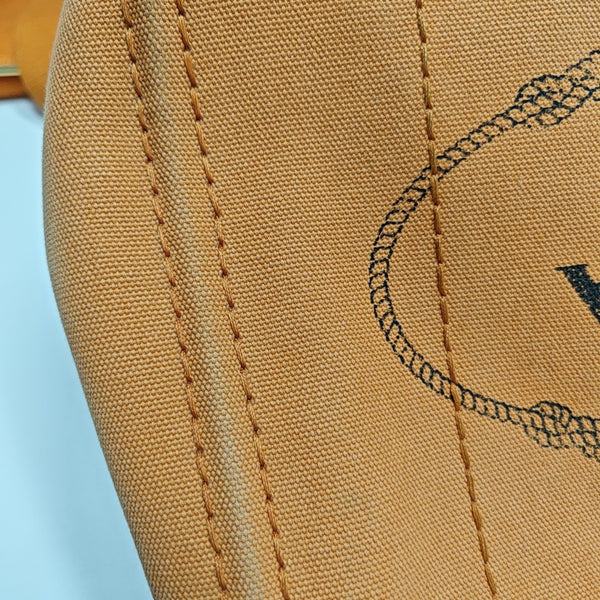 Denim Quilted Canvas Orange