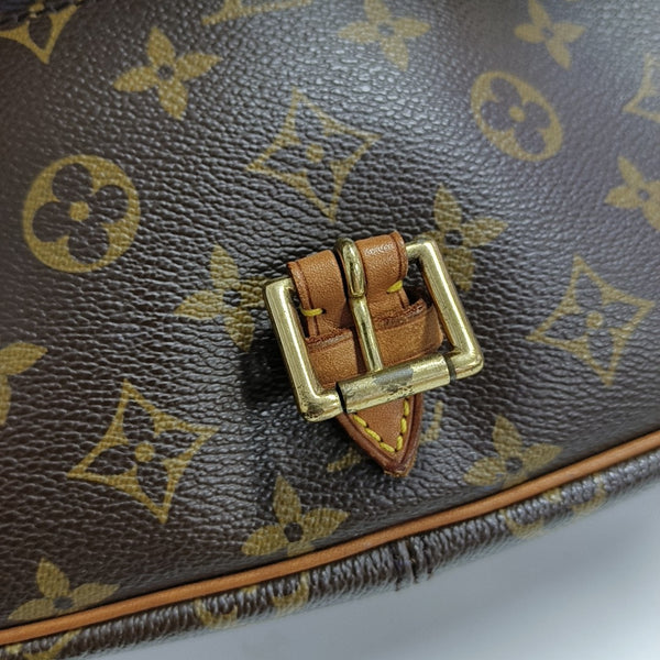 SOLOGNE PM Monogram Coated Canvas Brown
