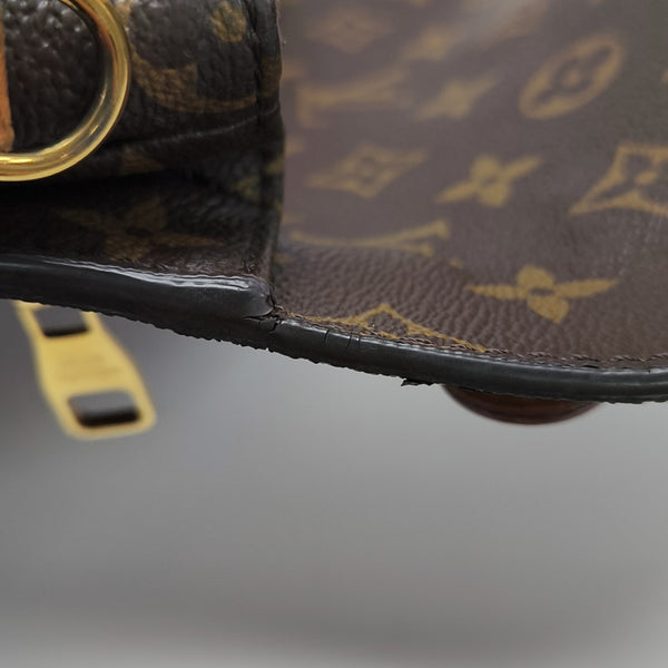 MÉTIS MM Monogram Coated Canvas Brown