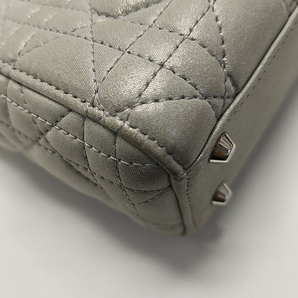 Lady Dior Mini Cannage Lambskin Gray