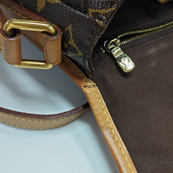 MENILMONTANT PM Monogram Coated Canvas Brown
