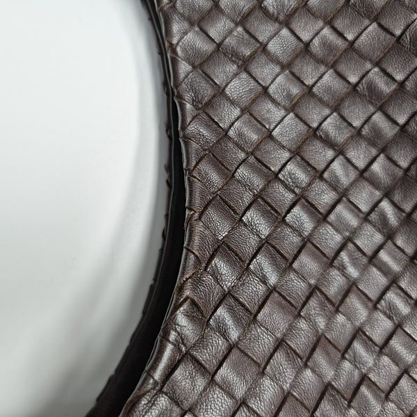 Calfskin Top Handle Bag Brown