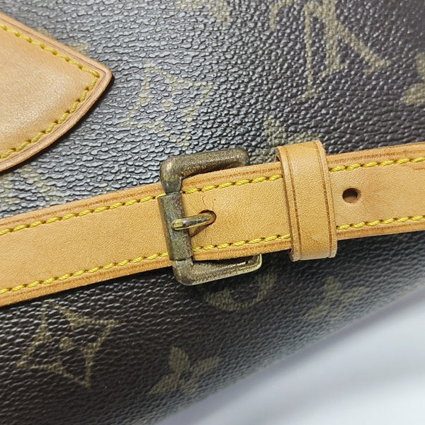SOLOGNE PM Monogram Coated Canvas Brown
