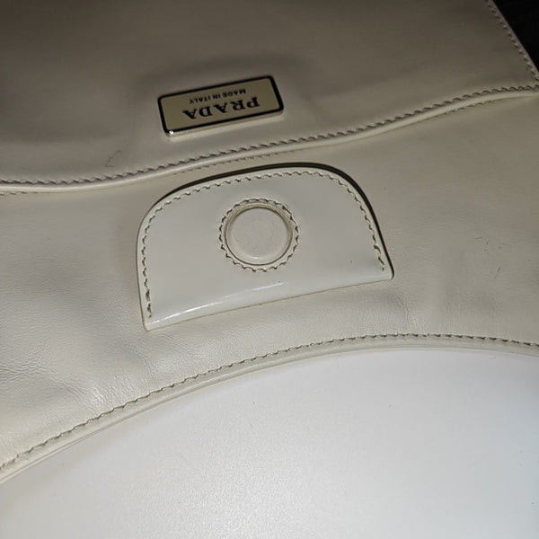 Cleo Medium Calfskin White