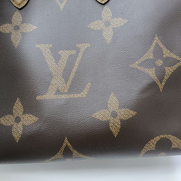 ONTHEGO GM Monogram Coated Canvas Brown