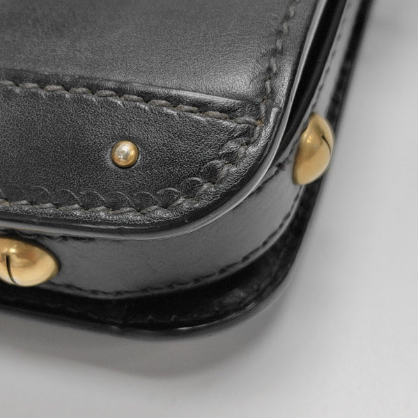 Calfskin Shoulder Bag Black