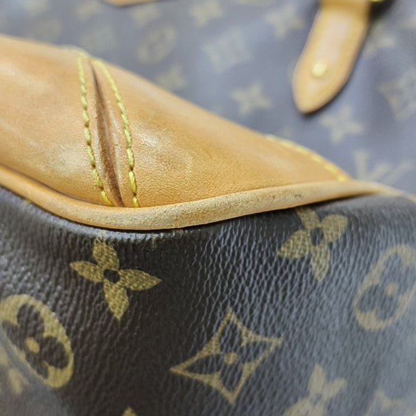 ESTRELA MM Monogram Coated Canvas Brown